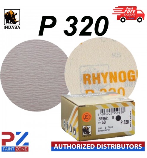 Indasa Rhynogrip HT Line 75mm 3" Sanding Discs P320 Box of 50 Grip System